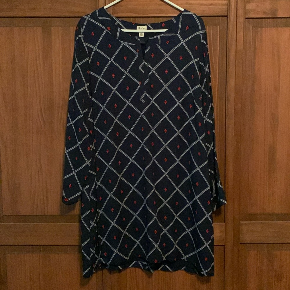 Hatley long sleeve navy blue dress